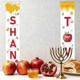 Shana Tova Door Banner Set, Jewish New Year Porch Signs, Rosh Hashanah Party Decorations