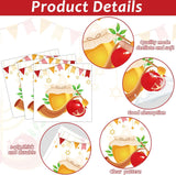 Rosh Hashanah Tableware Set, Shana Tova Plates, Napkins, Forks (24 Guests)
