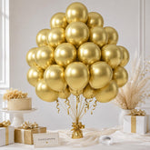 Matte Gold Latex Balloons, 12 Inch Party Decor (50 Count)