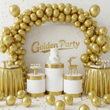 Matte Gold Latex Balloons, 12 Inch Party Decor (50 Count)