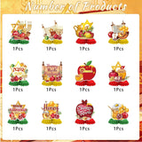 Rosh Hashanah Honeycomb Centerpieces 12PCS, Shana Tova Table Decor, Jewish New Year Party Decorations