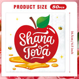 Rosh Hashanah Napkins, Shana Tova Apple Honey Paper Party Tableware (100PCS)