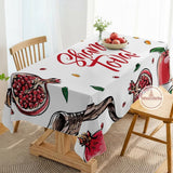 Shana Tova Tablecloth, Rosh Hashanah Pomegranate Shofar Decor