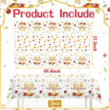 Rosh Hashanah Tablecloth Set, Shana Tova Jewish New Year Party Decor