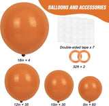 Burnt Orange Balloon Garland Arch Kit, Terracotta Latex Balloons, Fall Party Decorations