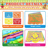 Mexican Papel Picado Banner Set, 54FT Plastic Fiesta Garland (3 Pack)