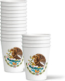 Mexico Flag Party Supplies Set, 16 Guests, Fiesta Tableware Kit