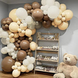 Boho Balloon Garland Arch Kit, Neutral Earth Tones, Birthday Party Decorations
