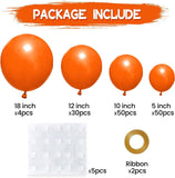 Orange Balloon Garland Arch Kit, Thick Latex Balloons, Birthday Fall Baby Shower Wedding Decor