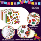 Mexican Fiesta Paper Napkins, Cactus Taco Party Decor (100 PCS)