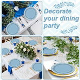 Blue Talavera Paper Dessert Plates, 7 Inch Mexican Fiesta Tableware (50PCS)