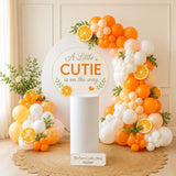 Orange White Nude Balloon Arch Garland Kit, Matte Balloons 5 10 12 Inch, Birthday Baby Bridal Shower Wedding Party Decorations