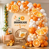 Orange White Nude Balloon Arch Garland Kit, Orange Foil Balloons, Fall Autumn Baby Shower Bridal Wedding Birthday Party Decor