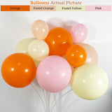 Pastel Balloon Arch Garland Kit, Orange Pink Yellow, Baby Shower Party Decor