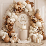 Neutral Balloon Garland Arch Kit, Boho Bear Baby Shower Birthday Wedding Decor