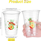 Mexican Fiesta Plastic Cups, 120pcs 16oz Disposable Drinkware (4 Styles)