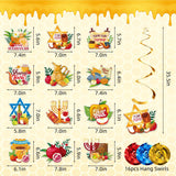 Rosh Hashanah Shana Tova Banner, Jewish New Year Paper Decorations Set