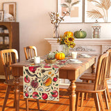 Rosh Hashanah Table Runner, Shana Tova Jewish New Year Decor, Apples Pomegranates Honey