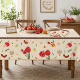 Rosh Hashanah Tablecloth Set, Shana Tova Plastic Dining Covers (2 Pack, 51x87 Inch)