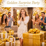 100PCS Gold Confetti Balloons, 12 Inch Latex Party Wedding Bridal Shower Decorations