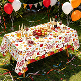 Rosh Hashanah Tablecloth Set, Shana Tova Jewish New Year Decor (51x86 Inch)