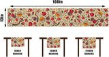 Rosh Hashanah Table Runner, Shana Tova Jewish New Year Decor (13x108 Inch)