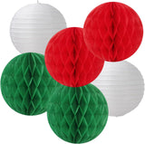 Mexican Independence Day Paper Decorations, Red Green White Festive Kit (14PCS)
