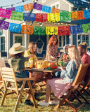 Papel Picado Banner, Fiesta Garland, Mexican Independence Day Decorations