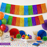 Fiesta Fringe Streamers 2 Pack, 10FT Mexican Party Decorations (Dia de los Muertos)