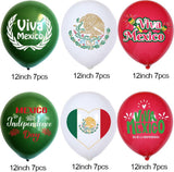 Mexico Independence Day Balloons, 45-Piece Fiesta Decorations (Dia de la Independencia)