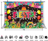 Mexican Fiesta Backdrop 7x5FT, Party Photo Background, Mexican Festival Birthday Baby Shower Wedding Decor