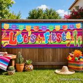 Large Fiesta Banner, Colorful Mexican Party Decorations, Baby Shower Birthday Fiesta Decor