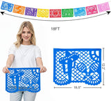 Papel Picado Banner 18FT, Mexican Fiesta Party Decorations, Birthday Decor