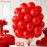 110 Red Latex Balloons, Mexican Independence Day Fiesta Decorations (12 Inch)