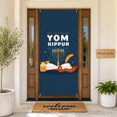 Yom Kippur Door Banner, Jewish Holiday Welcome Sign (35x72 Inch)