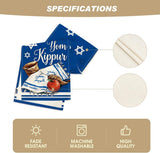 Yom Kippur Table Runner, Shofar Jewish Holiday Decor, 13x72 Inch Polyester