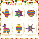 Mexican Fiesta Hanging Swirls, Cactus Birthday Party Decor (30PCS)