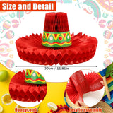 Mexican Sombrero Honeycomb Centerpieces, Fiesta Table Decor (6PCS)