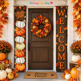 Autumn Porch Banner Set, 2pc Polyester Hanging Signs (72x12 Inch)