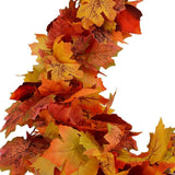 2-Pack Fall Maple Leaf Garland, 5.9FT Orange Autumn Vine, Thanksgiving Christmas Mantel Decor