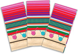 Mexican Fiesta Tablecloth 3PCS, Colorful Plastic Table Covers 54x87 Inch, Party Decorations
