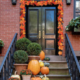 2-Pack Fall Maple Leaf Garland, 5.9FT Artificial Autumn Decor (11.8FT Total)