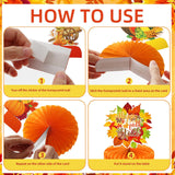 9pc Fall Honeycomb Centerpieces, Thanksgiving Pumpkin Turkey Decorations