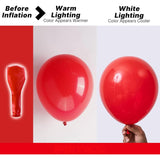 101 Red Latex Balloons, 12 Inch Mexican Independence Day Party Decorations
