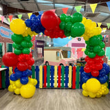 50-Piece Mexican Independence Day Balloons, Red Blue Yellow Green Confetti (12 Inch)