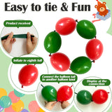 105PCS Red Green Linking Balloons, Mexican Independence Day Arch Kit (6 Inch)
