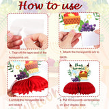 Sukkot Honeycomb Centerpieces, 9-Piece Harvest Table Decorations (Paper)