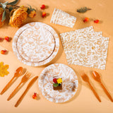 175pc Fall Floral Tableware Set, Japanese Bird Fruit Plates, Thanksgiving Party Decor