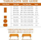 Fall Watercolor Tree Tablecloth, 60 Inch Round, Autumn Harvest Decor