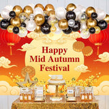 Mid Autumn Festival Backdrop, 7x5FT Moon Lantern Photography Background (Vinyl)